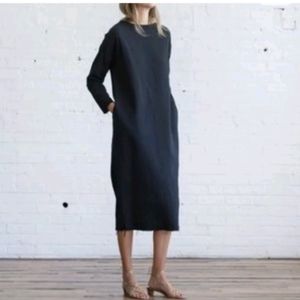 Black Crane quilted dress